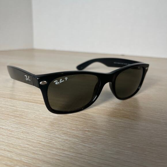 Ray-Ban RB2132 New Wayfarer 901/58 Sunglasses Black FRAMES ONLY 52-18 - Picture 1 of 15